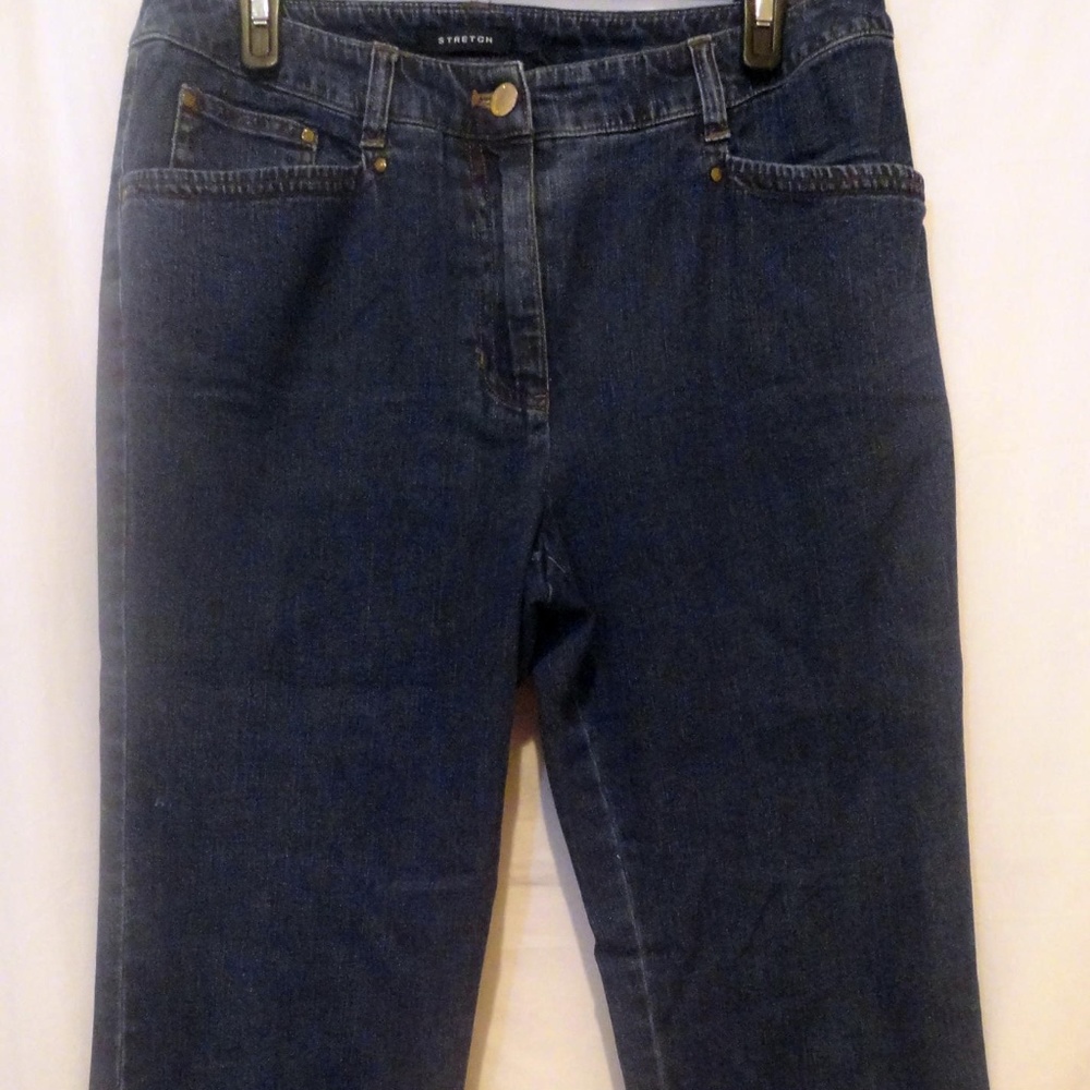 Jones NY Stretch Mid-Rise Trouser Jeans - size 8
